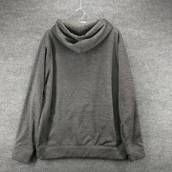 Colosseum Men's Hoodie Gray Large Indiana Hoosiers Pullover Long Sleeve Pockets - Picture 5 of 15